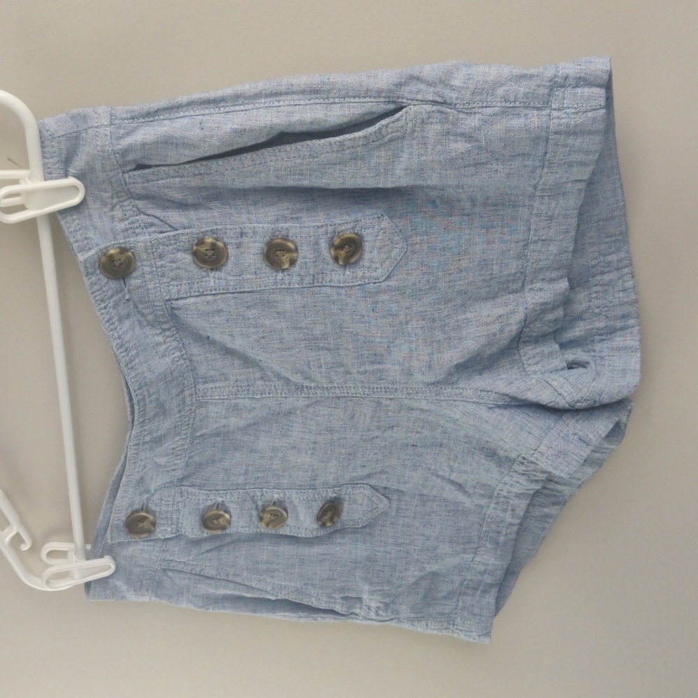 Express Linen/Cotton Sz 12 NWT Light Blue Sailor Shorts - Picture 6 of 7